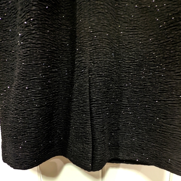 Eliza J Sparkly Black Cocktail Dress, Size 4P - Picture 3 of 5